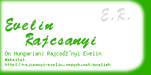 evelin rajcsanyi business card